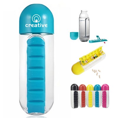 Water Bottle w/ Pill Box