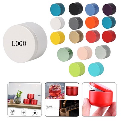 Mini Round Tea Tin Box