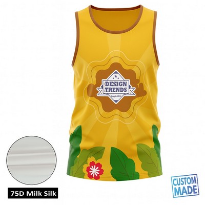 Unisex Tank Top Sublimation Jersey Style-Spandex Interlock