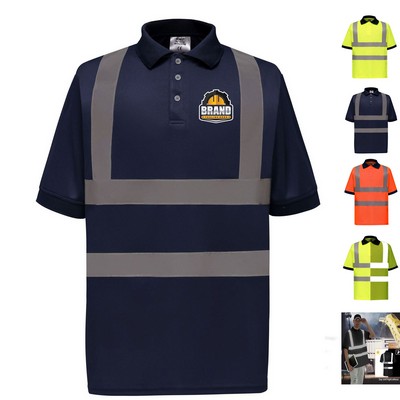 Short Sleeve Reflective Polo Shirt