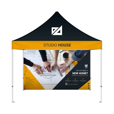 Steel Custom Canopy Tent with Topper + Backwall