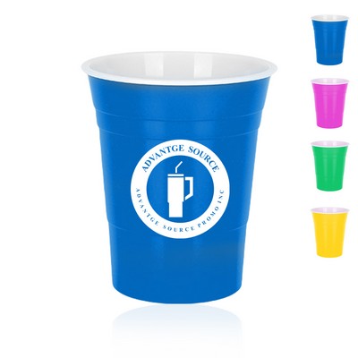 16 oz Reusable Plastic Stadium Cup