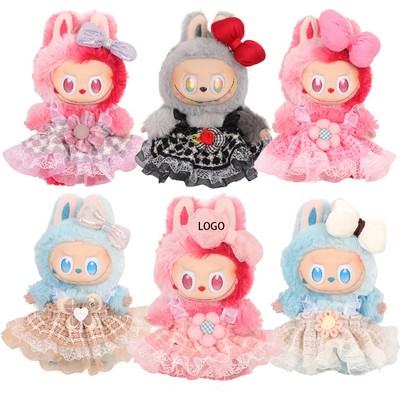 6.7" Dolls Dress With Bow Headdress