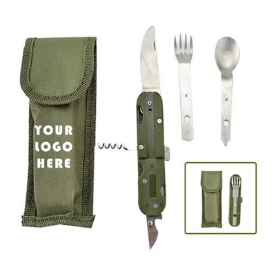 Camping Stainless Steel Folding Combination