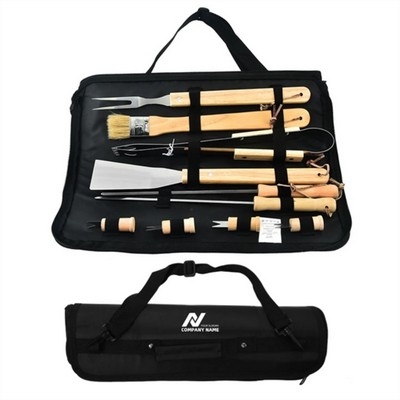 Portable Barbecue Grill Tools Set