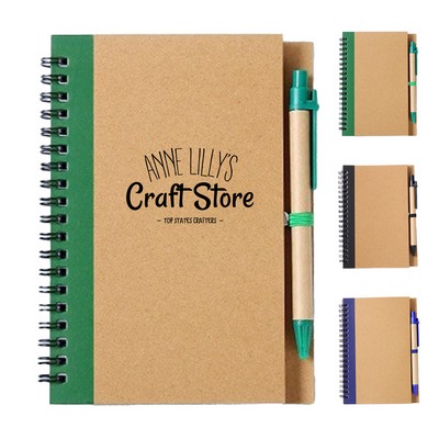 Recycled Notebook & Pen Set