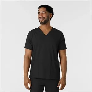 Wonder Wink Boundless Men's Multi Pocket V-Neck Scrub Top