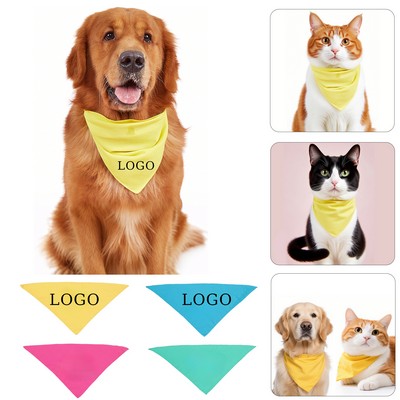 Large Pet Triangle Scarf with Full Color Digital Print 30"x22"x22"