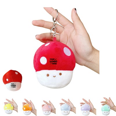 Mini Multicolor Mushroom Plush Toy