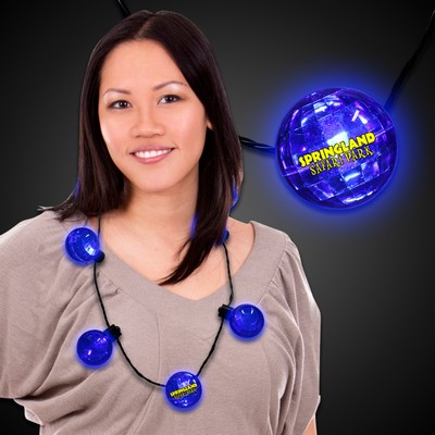 Blue LED Ball Necklace(Digi Printed)
