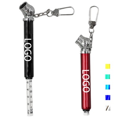 Mini Tire Pressure Gauge Keychain