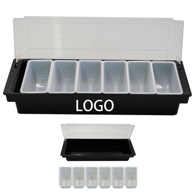 6 Grids Fruit Salad Tray Platter