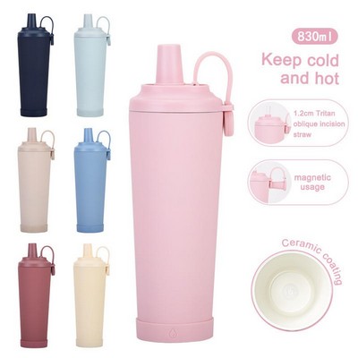 28oz Ceramic Coated Inner Liner Stainless Steel Straw Tumbler Cup