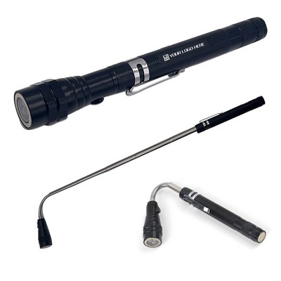 Magnetic LED Telescoping Flashlight