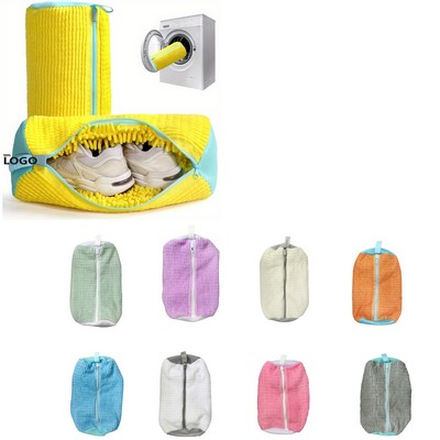 Cylinder Laundry Bag Prevents Shoe Deformation