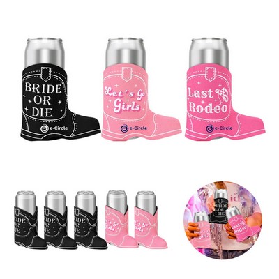 Creative Neoprene Cowgirl Boots Can Coolers Sleeve