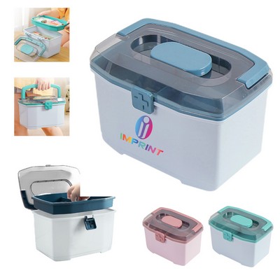 Large Double-Layer Medicine Box