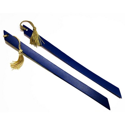 Leather Book Mark w/Angled Edges and Tassel