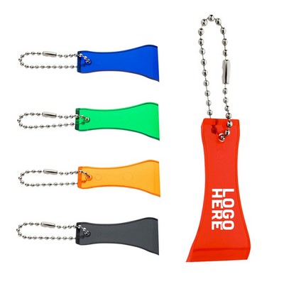 Plastic Lottery Scratcher with Keychain