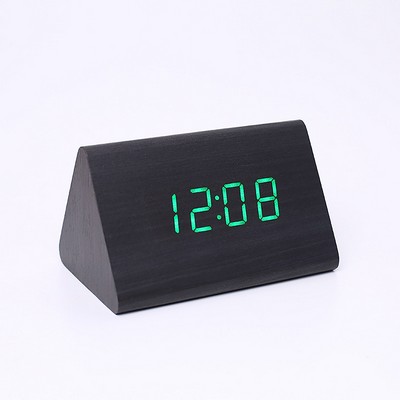 Triangular Wooden Clock