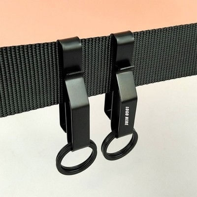 Tactical Quick-Release Belt Key Clip Holder