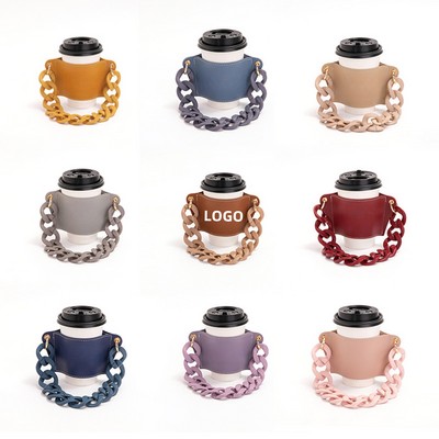 PU Removable Chain Cup Sleeve