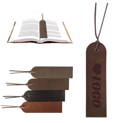 Tassel Vintage Cowhide Bookmark