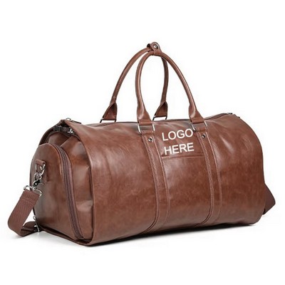 Absalon Faux Leather Garment Duffel