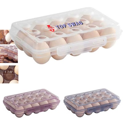 Portable 15-Eggs Storage Container
