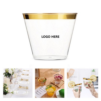 9 Oz. Transparent Disposable Plastic Cups