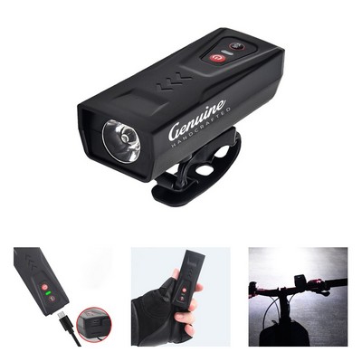 Rotating USB Charging Bicycle Horn Headlight