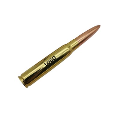 Bullet-Style Metal Click Pen with Oil-Based Ink and Laser Logo Option