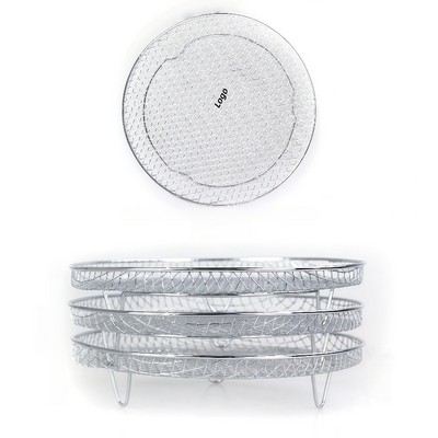 Three Layer Stainless Steel Air Fryer Baking Pan Set