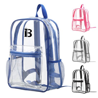 Adjustable Straps PVC Waterproof Clear Backpack