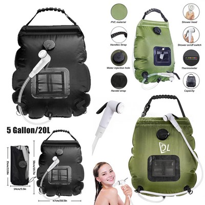 Outdoor Solar Shower Bag Heating Camping