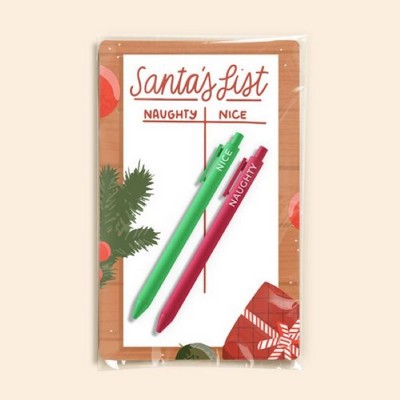 Naughty & Nice Jotter Pen Mailer