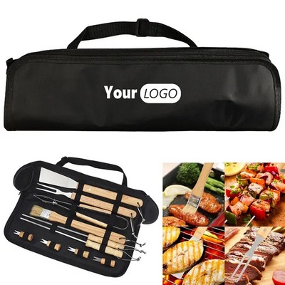 Stainless Steel Outdoor Portable Barbecue Tools(Ocean)