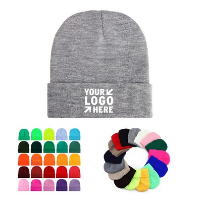 Solid Color Knit Beanie