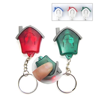 Home-Shaped LED Keychain