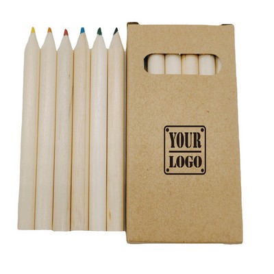 6 Color Wooden Pencil Set