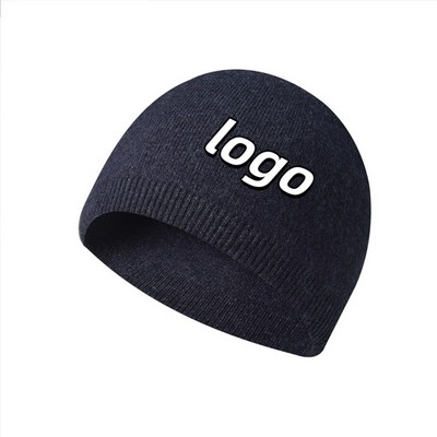 Solid Color Knit Beanie for Women Men Winter Warmth Outdoor Hat