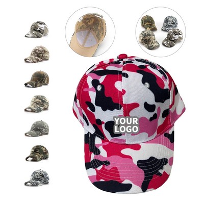 Camouflage Cotton Adjustable Baseball Cap