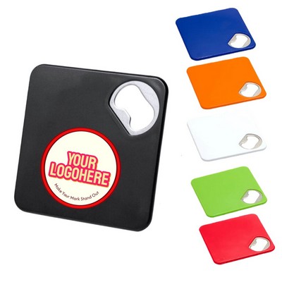 Econo Bottle Opener Coaster with EVA Foam Base