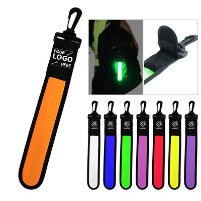 LED Safety Clip Light Adjustable Backpack Strap Hook