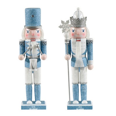 Sky Blue Glitter Nutcracker