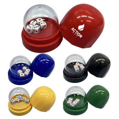 Transparent Plastic Dice Cup Set