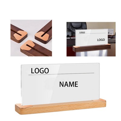 Acrylic Conference Table Card