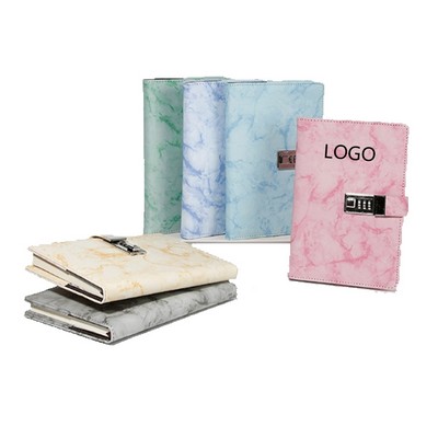 Marble Patterned Vintage Password Notebook