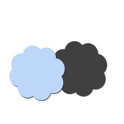 Flower-Shaped Blank Acrylic Fridge Magnet