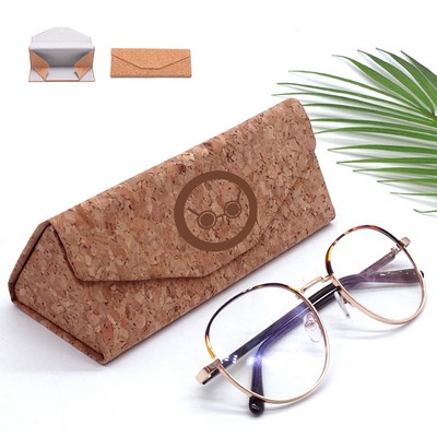 Cork Folding Sunglasses Case